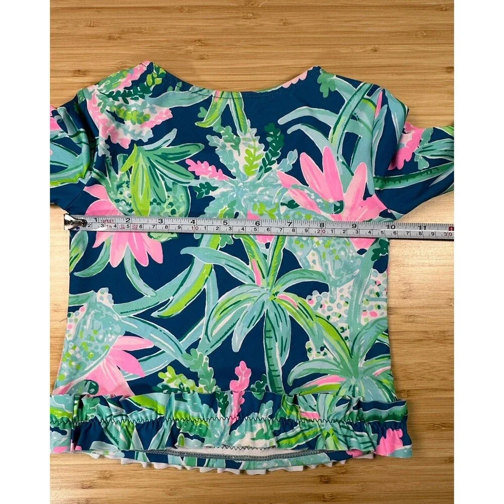 Lilly Pulitzer Margo UPF 50 Rashguard 2-piece Set Macaw Blue Sweet Escape Girl 2